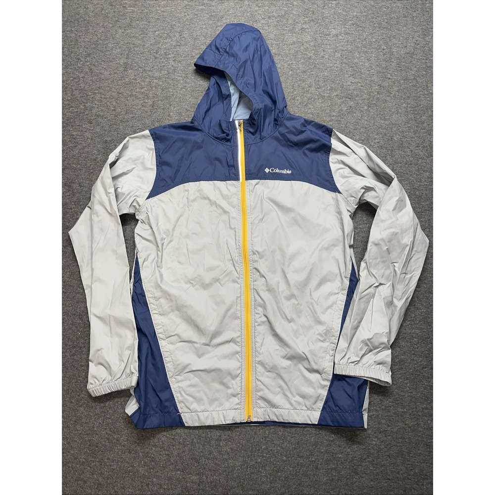 Columbia women's windbreaker full zip size XL 18/20 blue grey